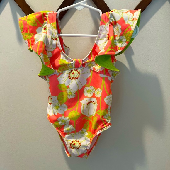 Janie and Jack Other - Janie and Jack Floral Ruffle Swimsuit Toddler Girl 2T